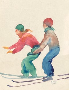 “Down Hill Skiers”