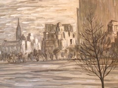 "Strollers in Central Park"