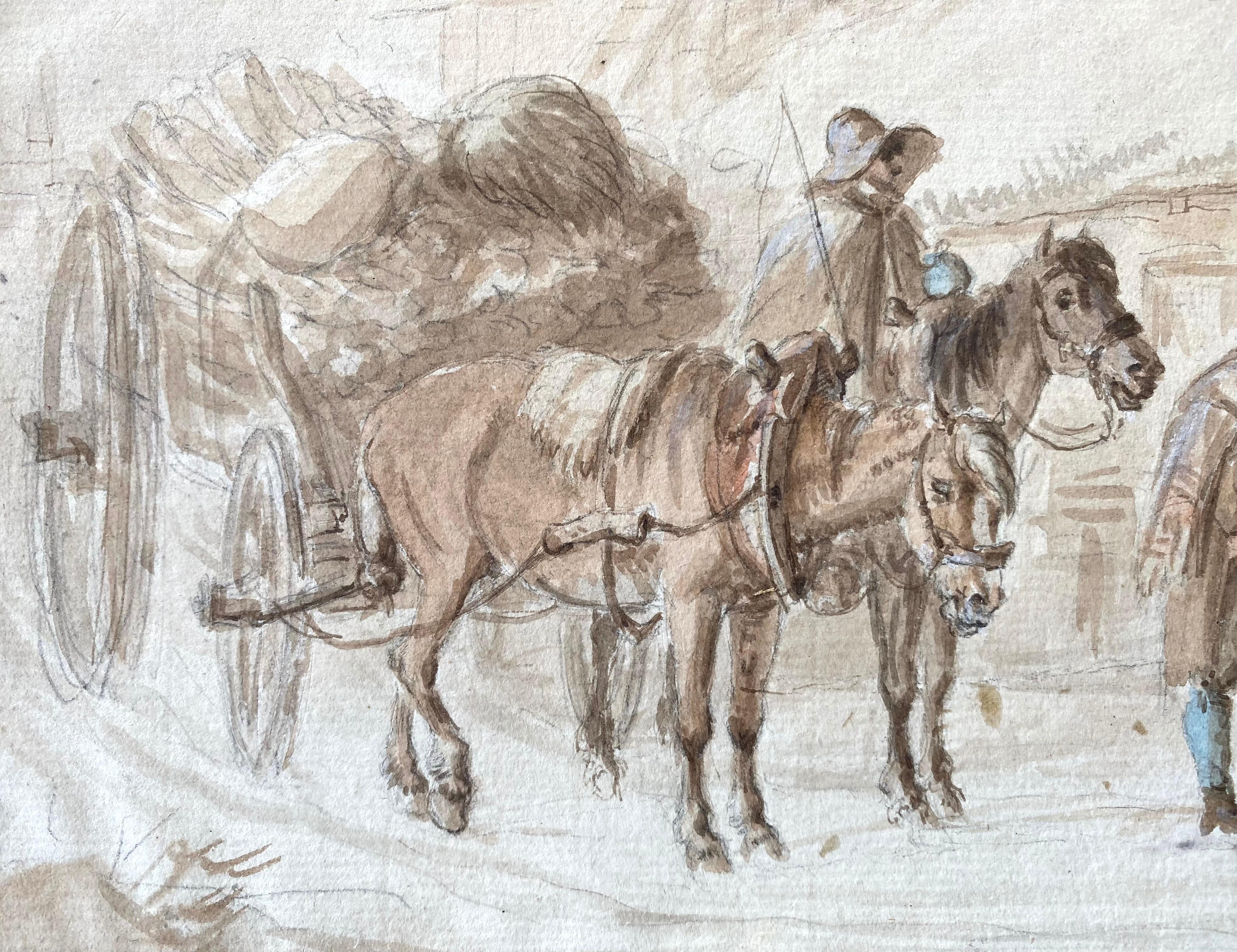 Acquerello originale con tracce di grafite del noto artista tedesco Peter von Halm. Firmato a matita in basso a destra. Le condizioni sono buone. Diverse piccole macchie di foxing con piccole aree di lievi rughe sugli angoli esterni.  Opacizzato ma