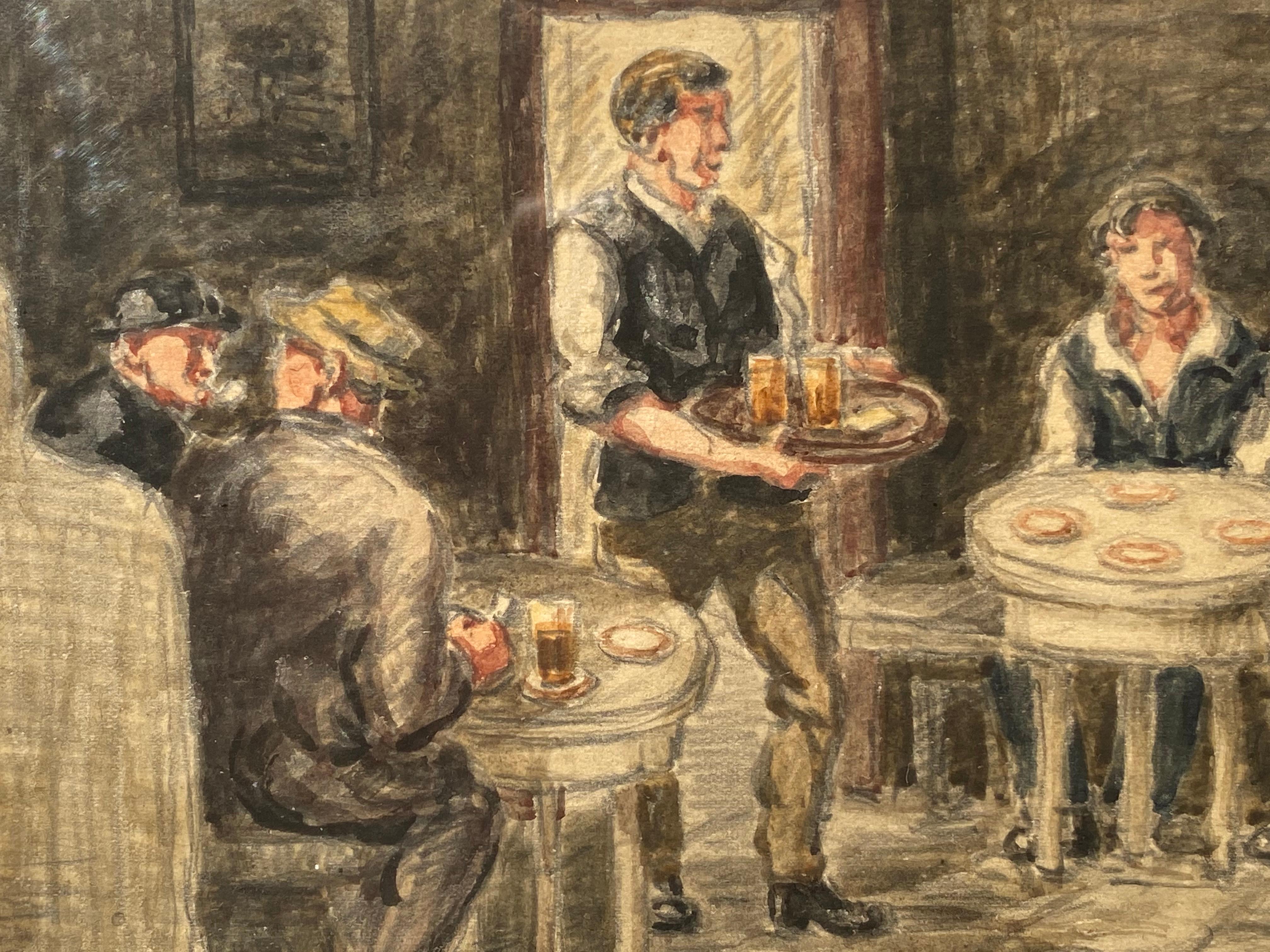 “Serving the Pints” - Academic Art by George Anderson Short