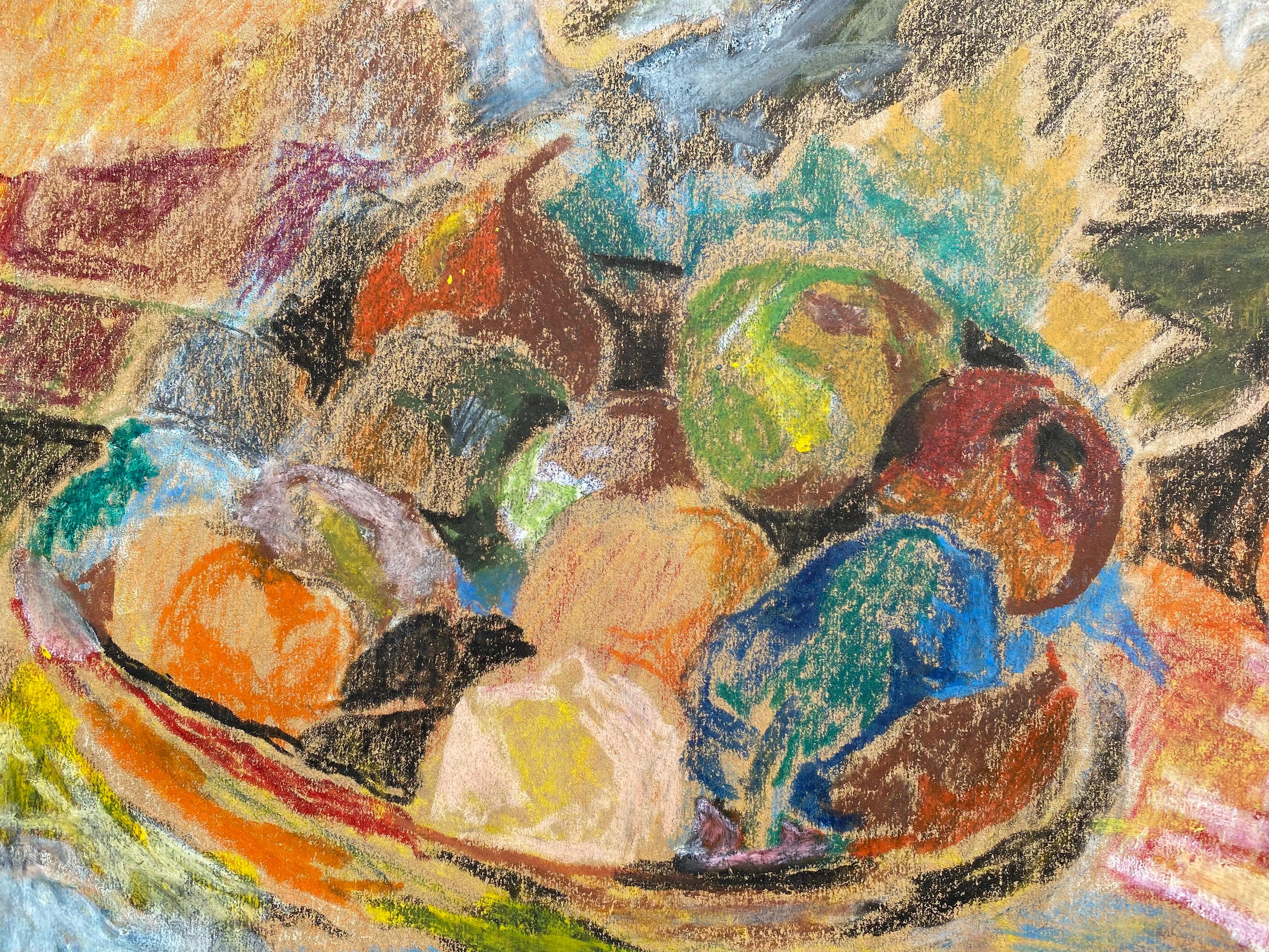 Le bol à fruits - Post-impressionnisme Art par Jonas Lie