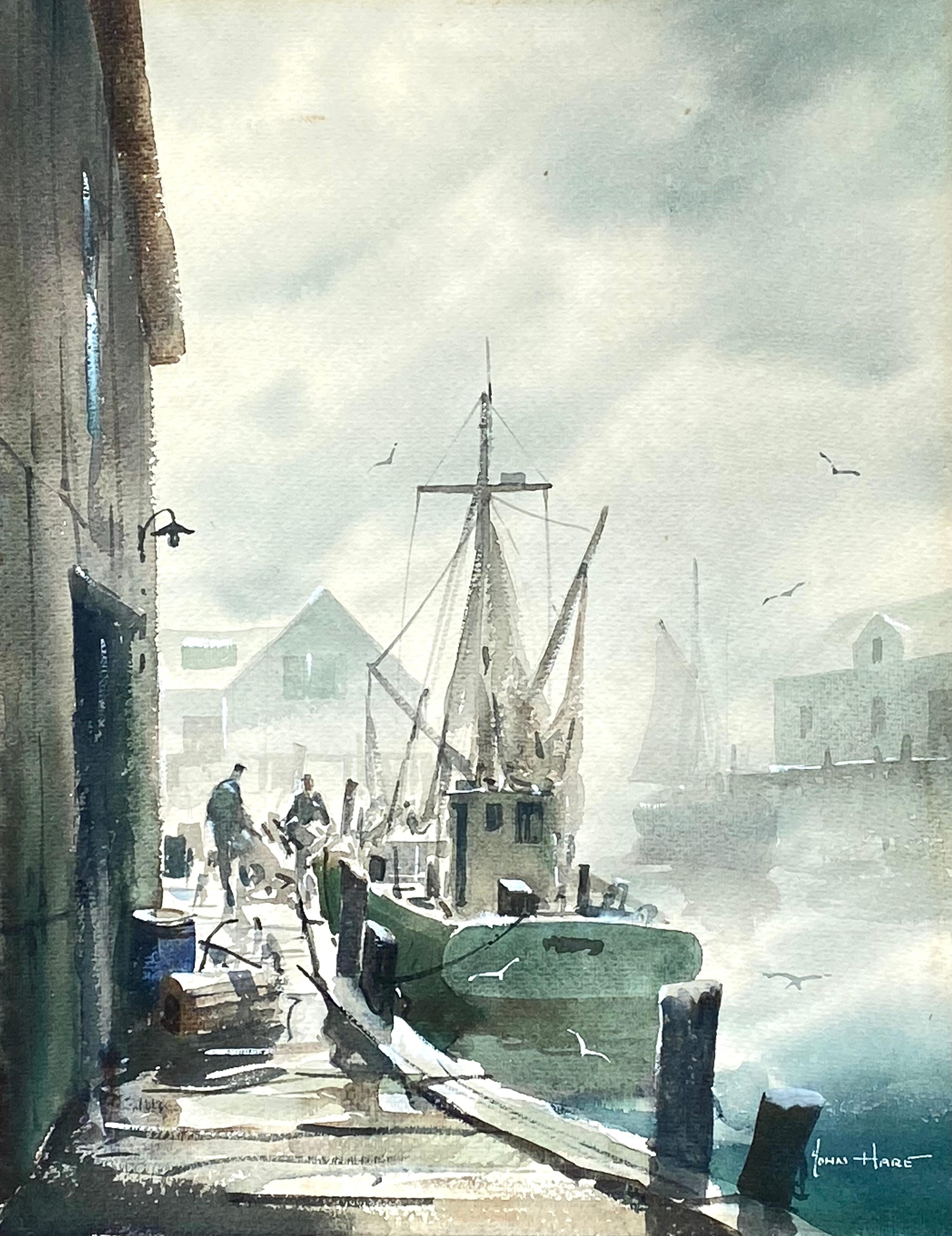 “Gloucester Harbor” - Art by John Cuthbert Hare