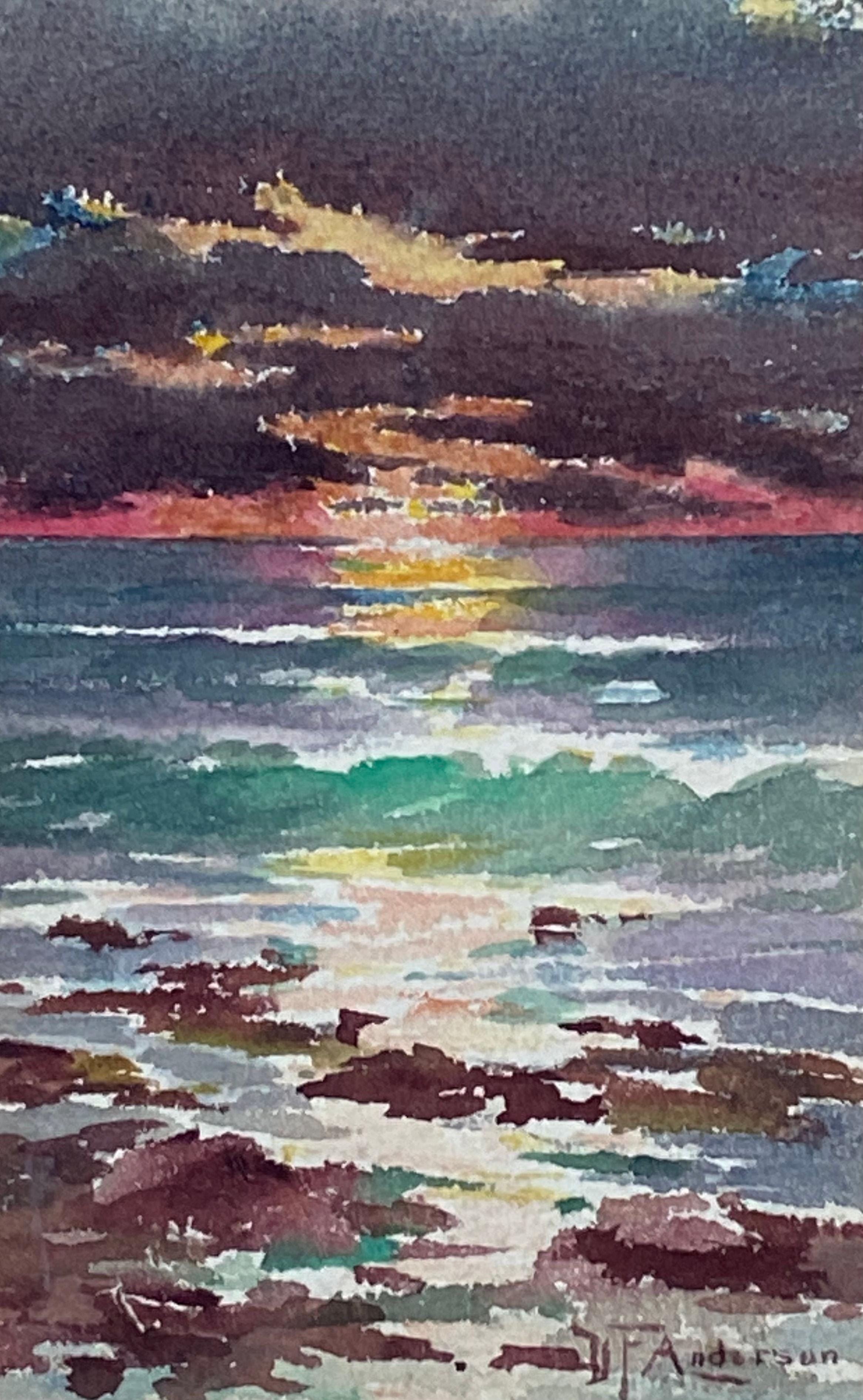 “Maine Sunset” - Art by Dougal F. Anderson 
