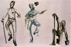 Vintage Curlee Raven Holton, Three Views of a Dancer