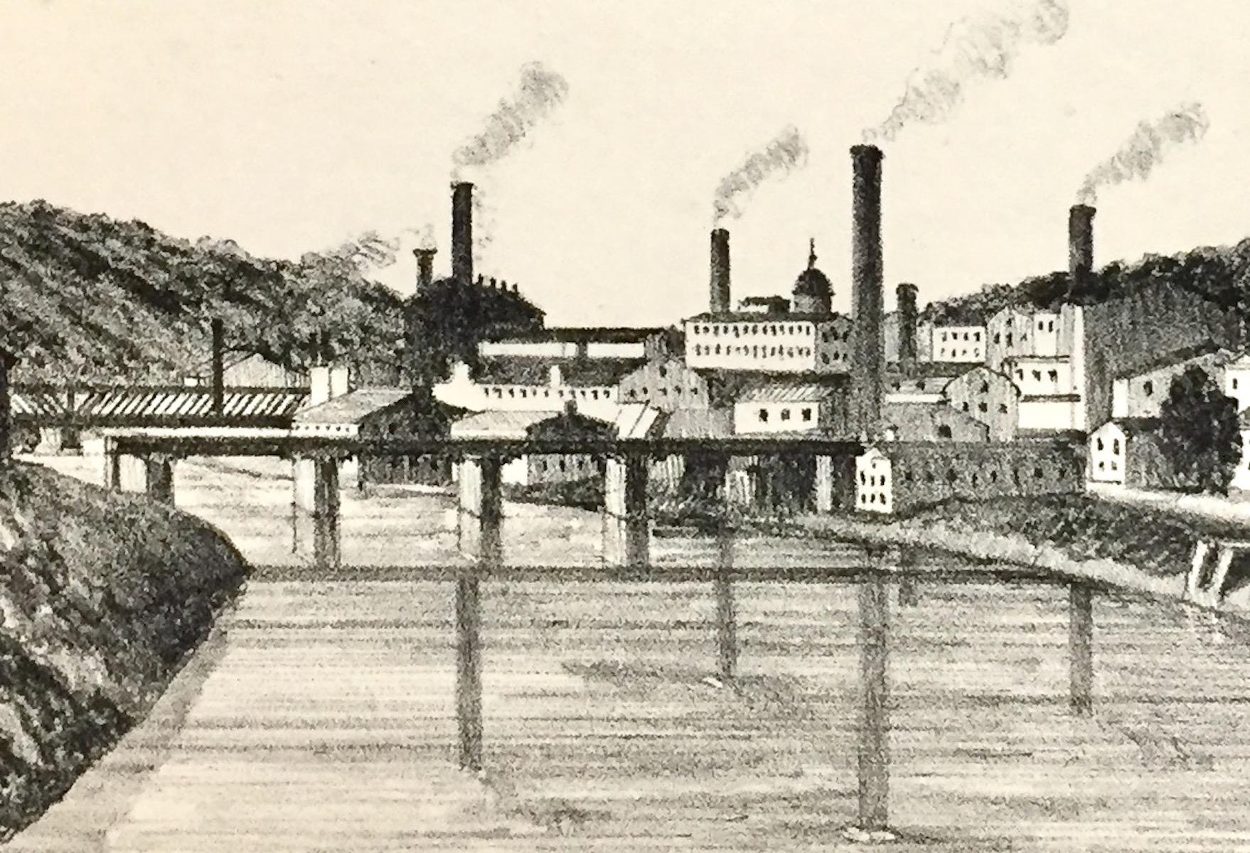 This print is signed, titled, and dated, in pencil.

Manayunk was an industrial town to the north of Philadelphia. 
