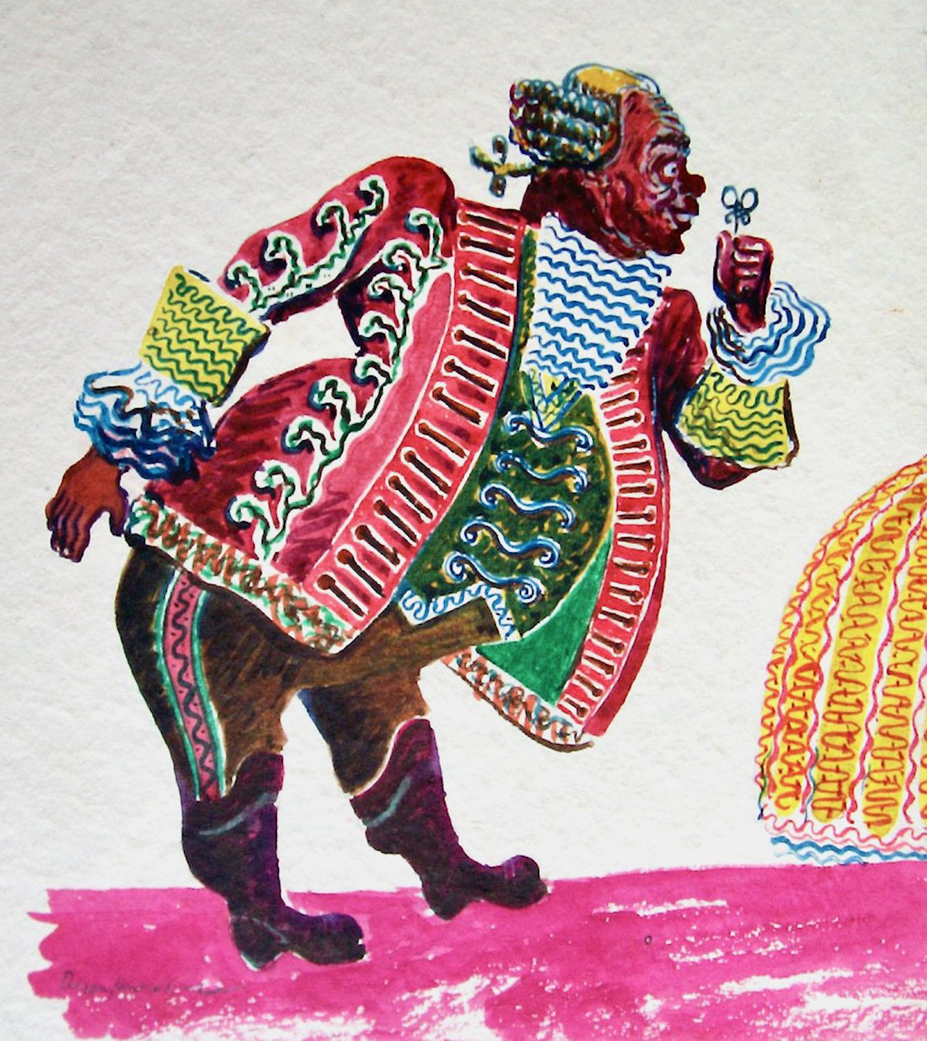 Baccaloni in Rosenkavalier – Art von Alfred Bendiner