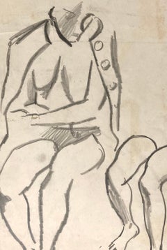 (Sitzende Frau)