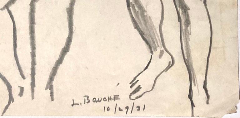 (Seated Woman) - Beige Nude by Louis Bouché