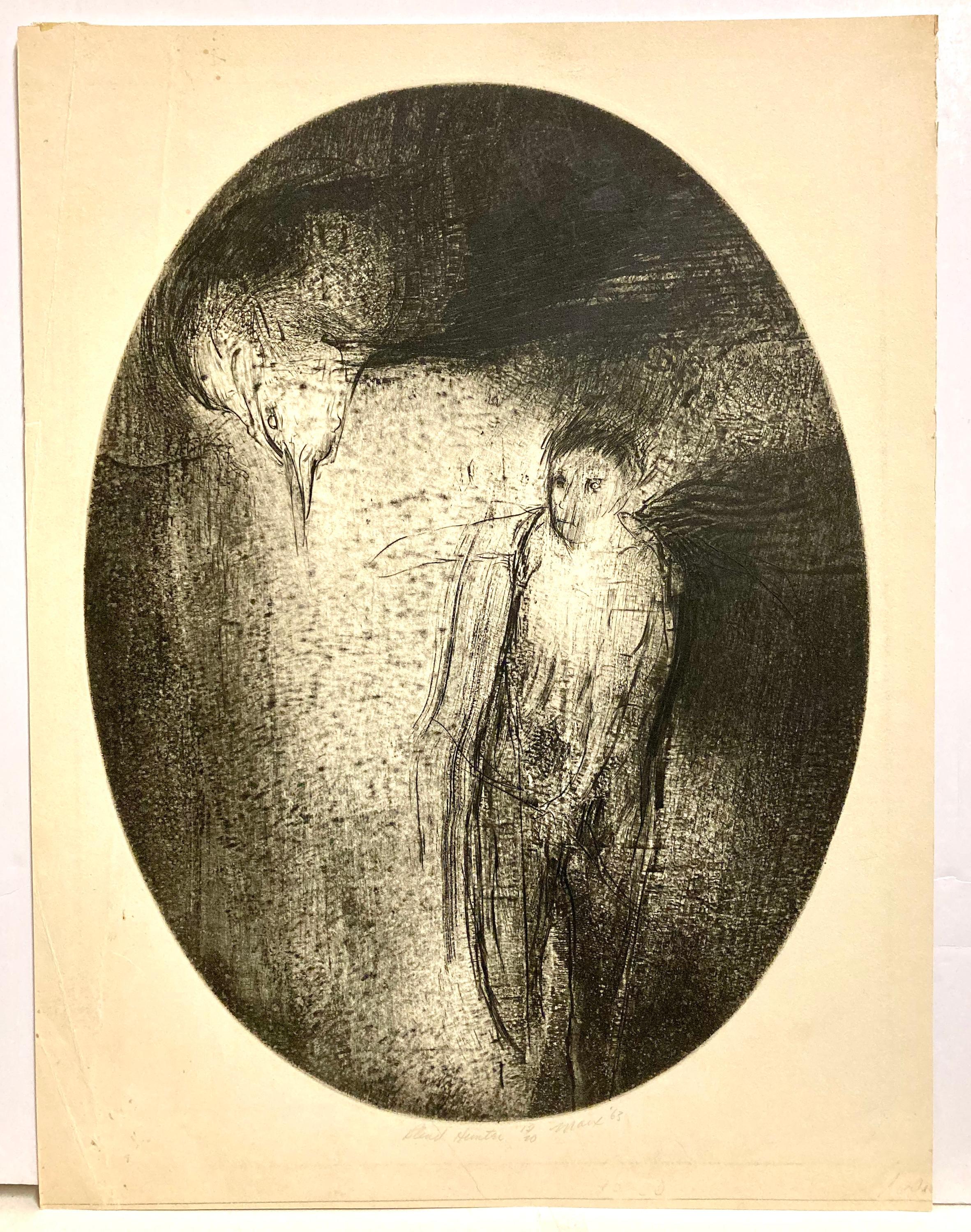 Robert Marx, Blind Hunter - Print by Robert Ernst Marx