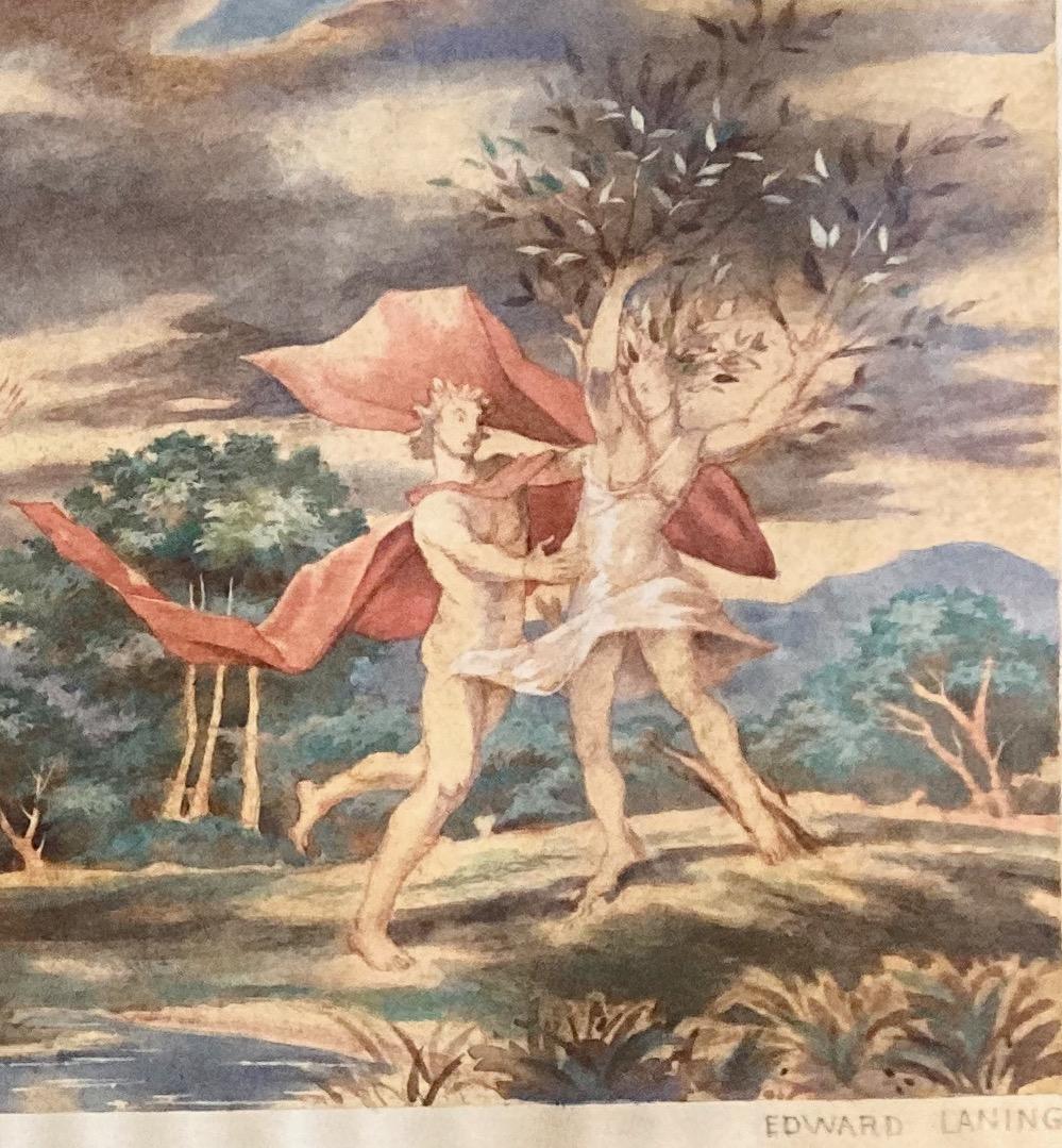 Questo murale raffigurante antichi miti è stato progettato per l'Hotel Ambassador, un grattacielo al 345 di Park Avenue, NYC; l'edificio è stato convertito in Sheraton East nel 1958. Fu demolito nel 1966. Non poteva che essere americano di metà