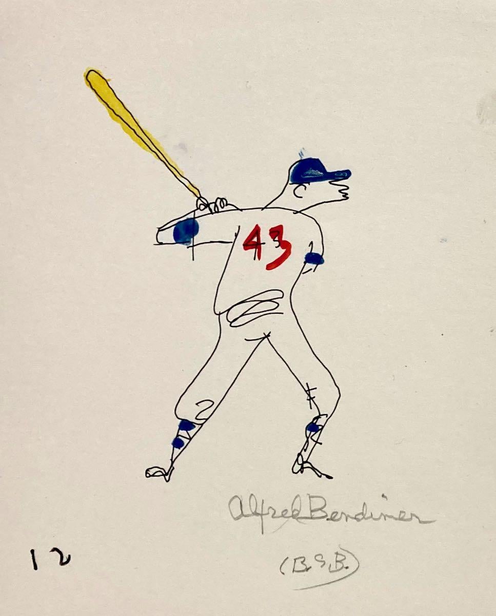 Alfred Bendiner, (Baseball Hitter and Pitcher -- The Philadelphia Phillies?) For Sale 2