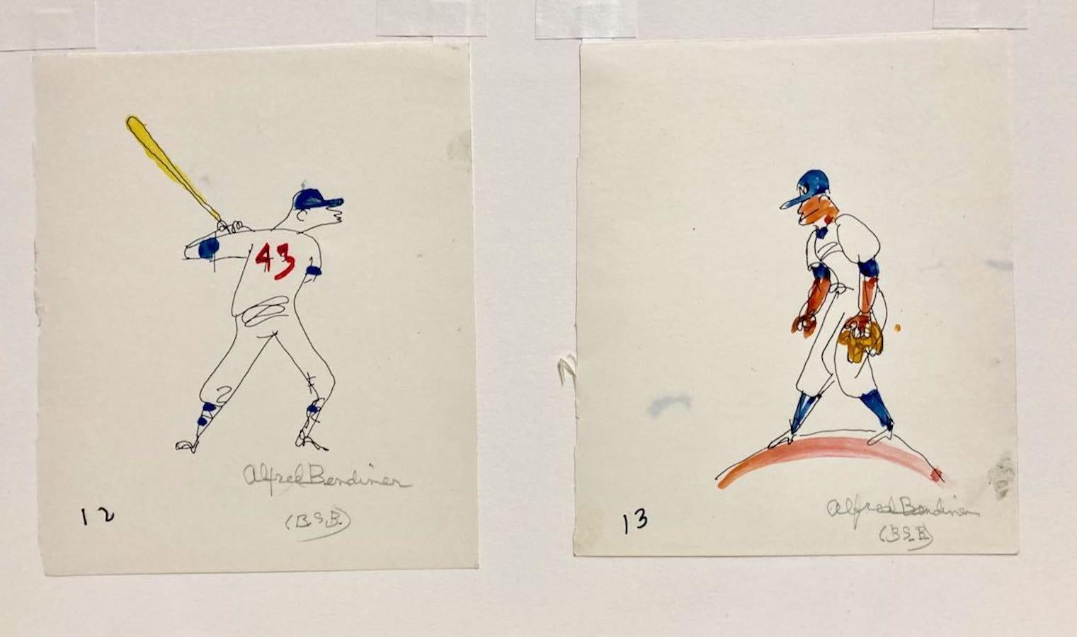 Alfred Bendiner, (Plongeur et pichet de baseball - Les Philadelphie Philadelphies ?) en vente 1