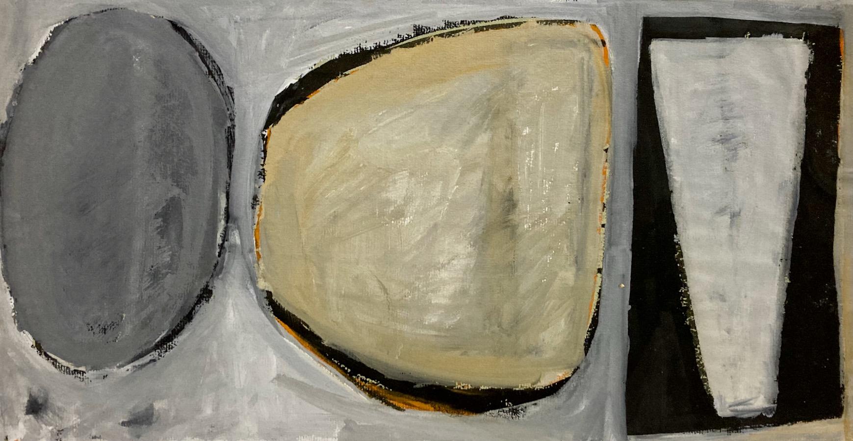 Clinton Hill, FL (Florence, Italien), 1952, Gouache-Zeichnung, eine Abstraktion 3