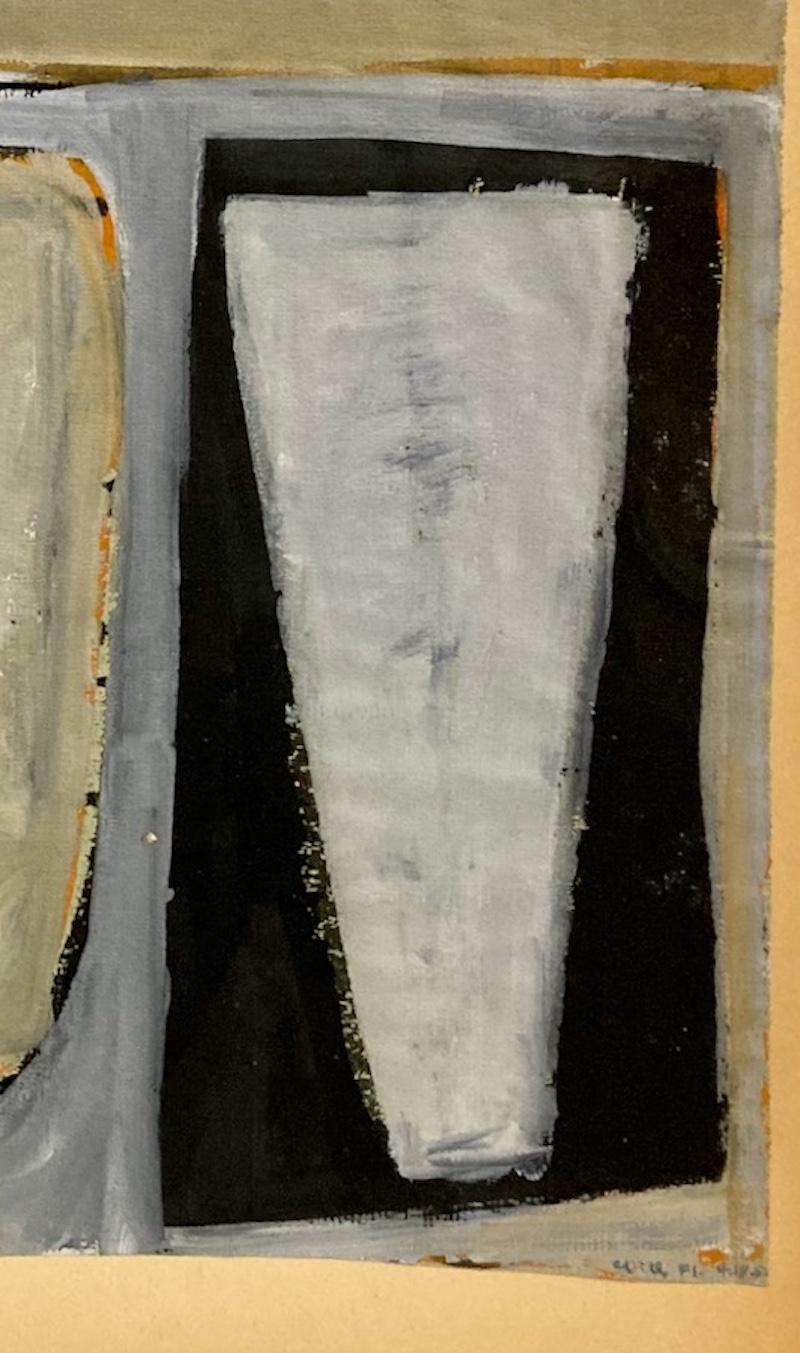 Clinton Hill, FL (Florence, Italien), 1952, Gouache-Zeichnung, eine Abstraktion 4