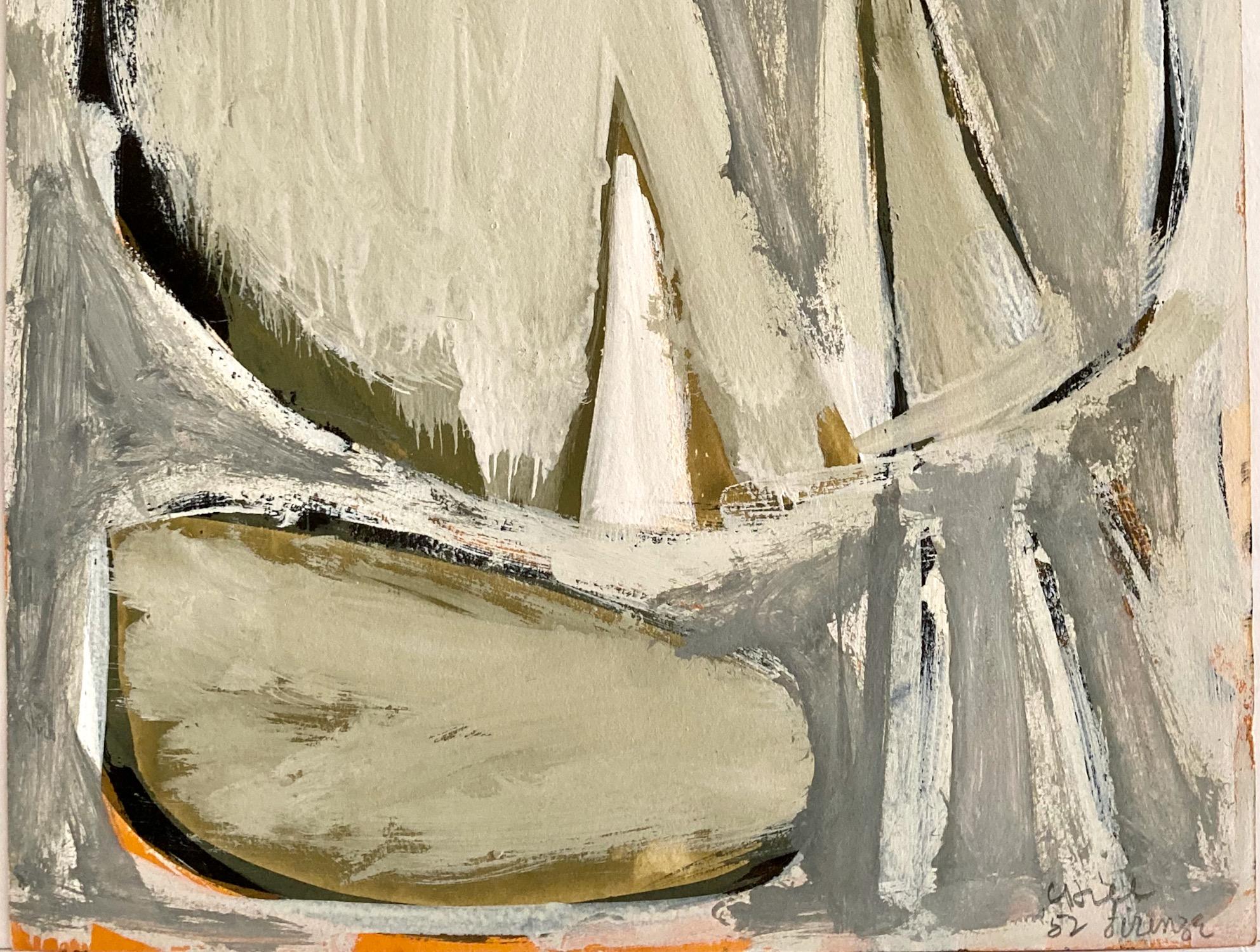Clinton Hill, Florence, Italie, 1952, dessin, paysage/abstraction en vente 1