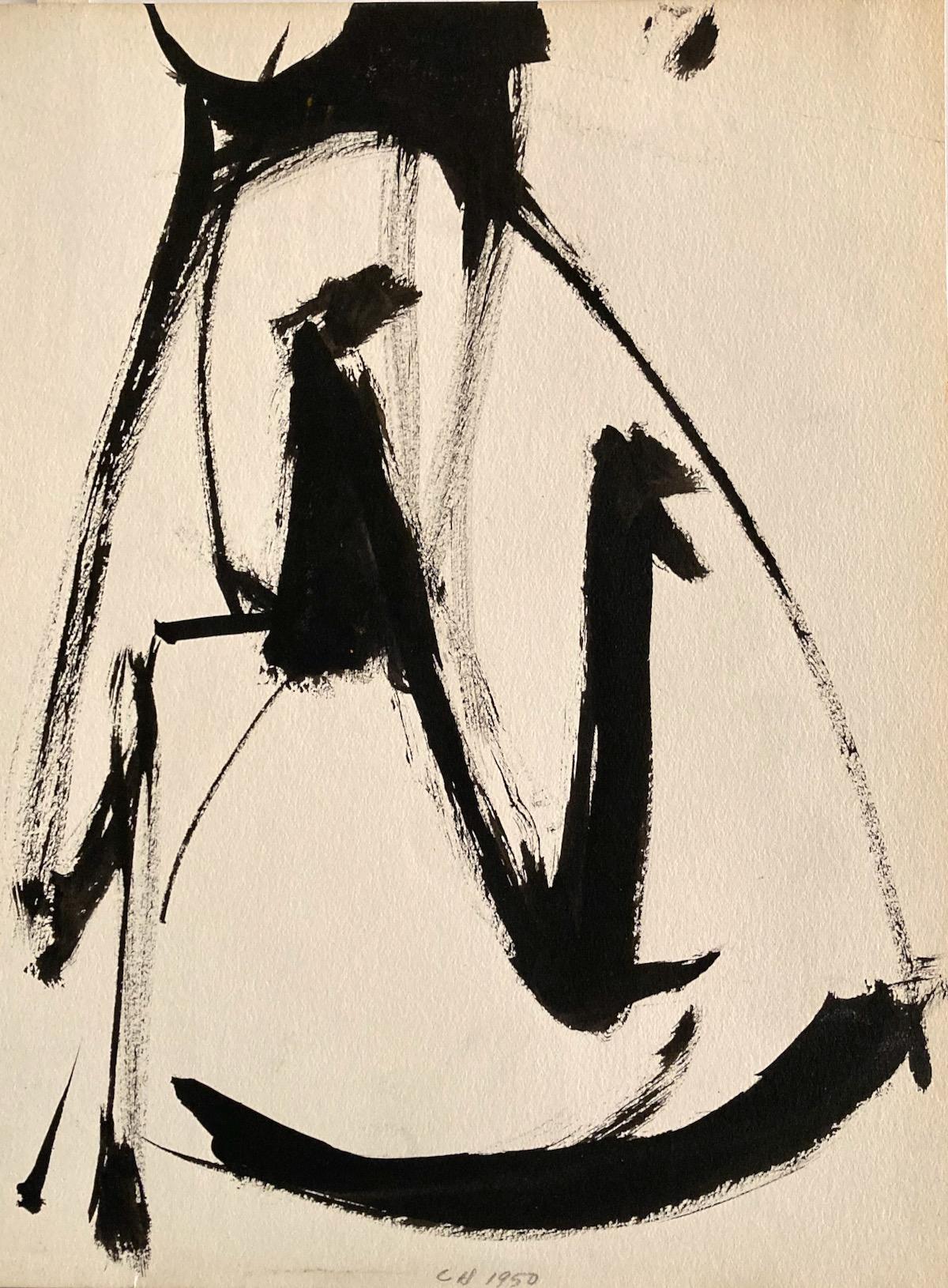 Clinton Hill, (Desnudo nº 2), 1950, dibujo, figura/abstracción