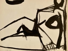 Clinton Hill, (Nudo #8), 1952, disegno, figura/astrazione