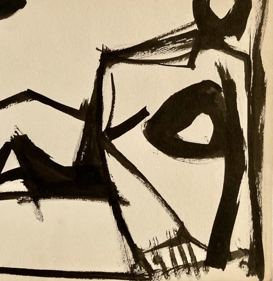 Clinton Hill, (nude n° 8), 1952, dessin, figure/abstraction en vente 2