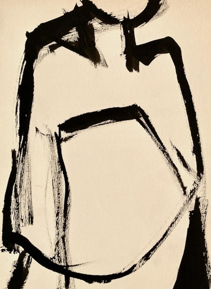 Clinton Hill, (nude n°1), 1951, dessin, figure/abstraction en vente 3