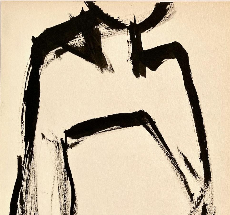 Clinton Hill, (nude n°1), 1951, dessin, figure/abstraction en vente 1