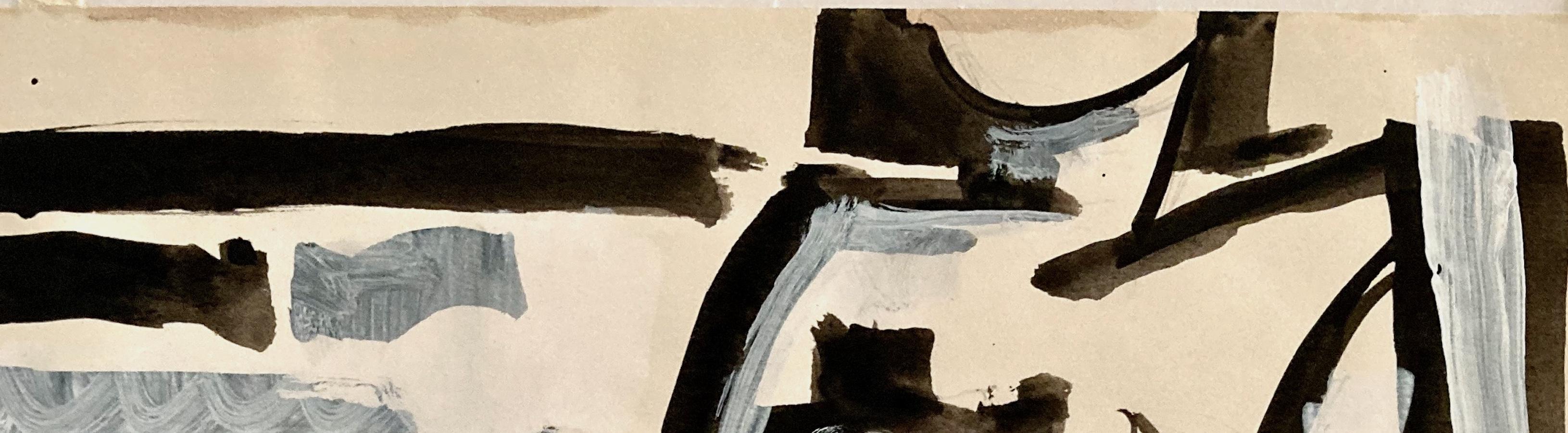 Clinton Hill, (Akt #5), 1951, Zeichnung, Figur/Abstraktion im Angebot 4