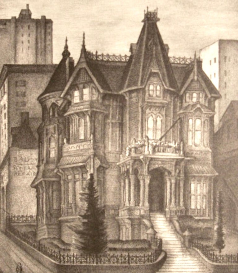 Van Ness Mansion, San Francisco - Ashcan School Print by Redman Dorgeloh