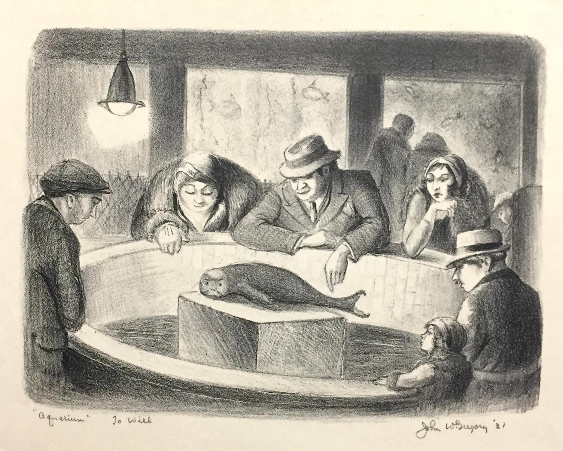 John W. Gregory, Acquario