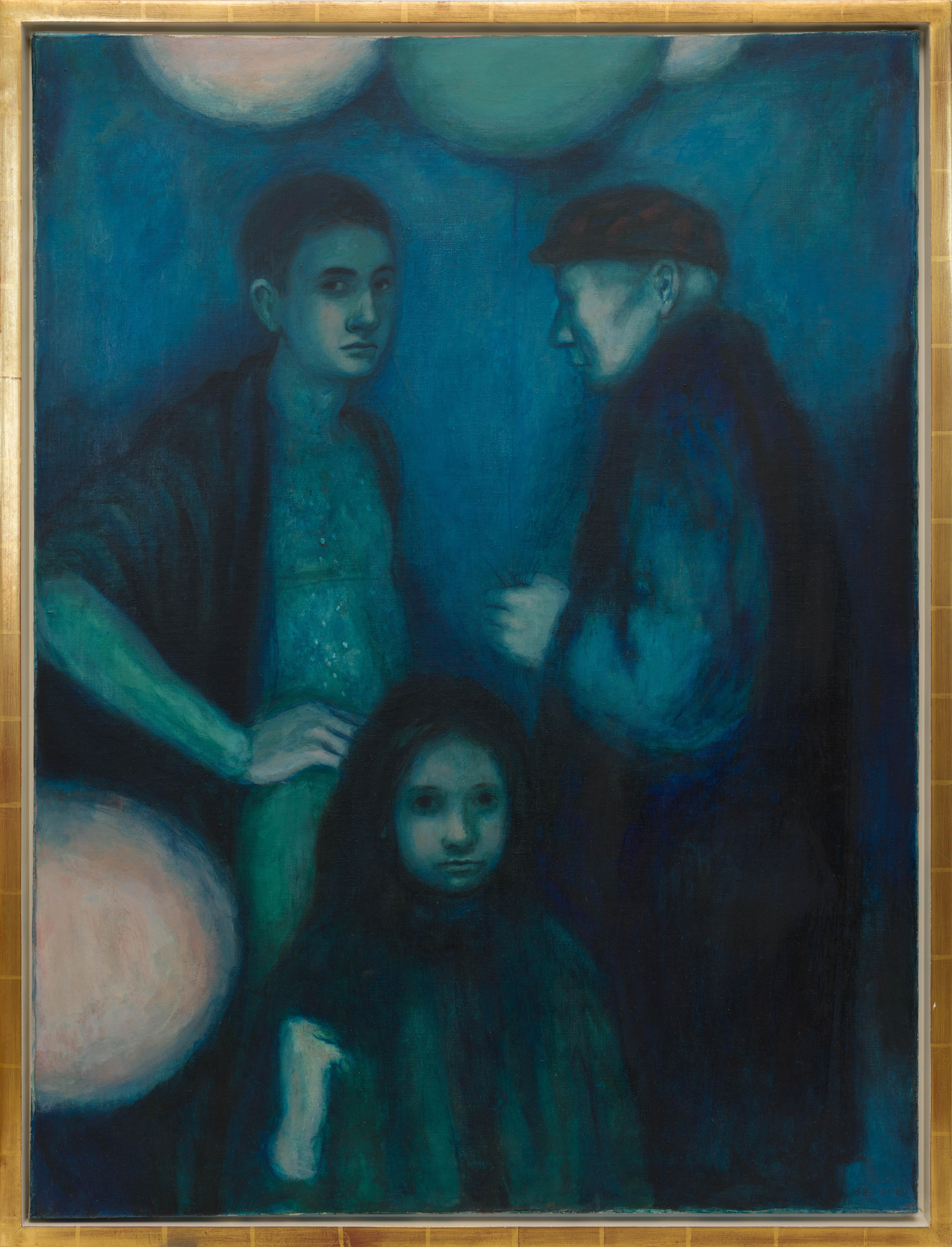 Balloon Man est réalisé dans la tradition d'un Picasso "période bleue", qui a eu une influence sur le travail de Vidito dans les années 1950. Elle a réalisé un certain nombre d'œuvres qui avaient toutes cette palette et cette tonalité.  Elle était