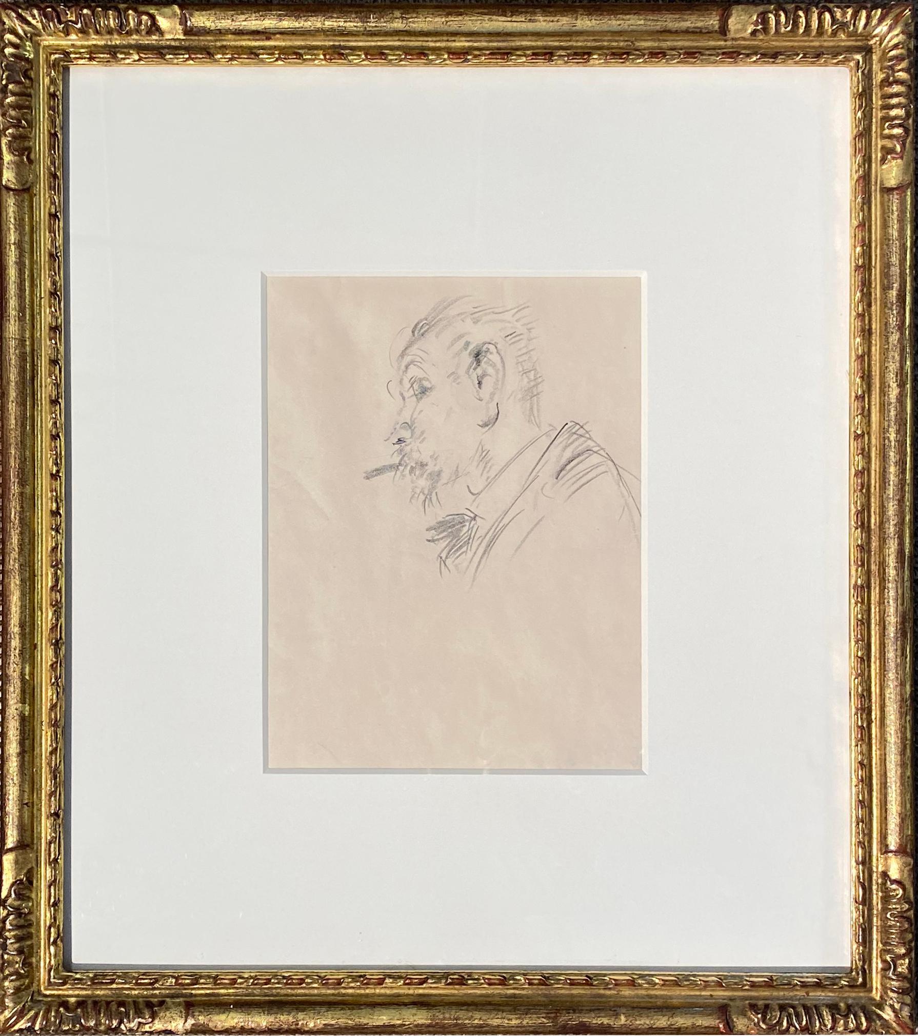 Self Portrait, of the Gentleman himself - Art by Francis Luis Mora