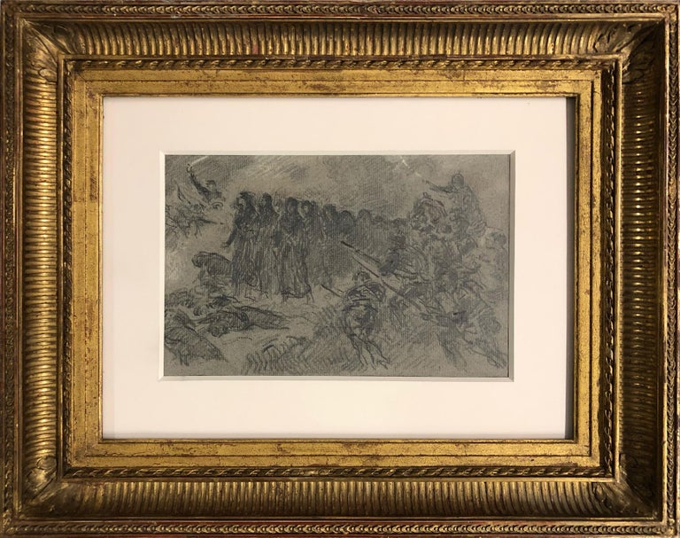 Francis Luis Mora Figurative Art - Battle Scene, Spanish American War