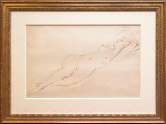 Nu Endormi; Reclining Nude drawing