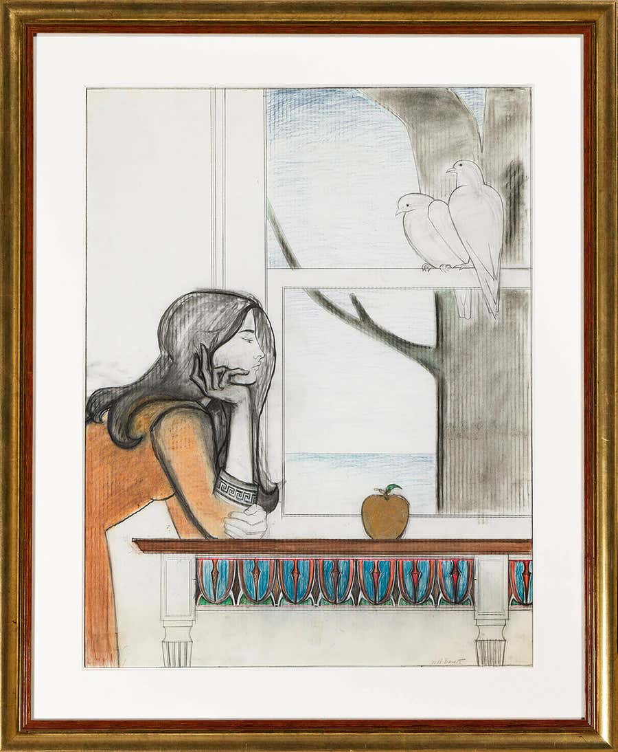 Final Study for Atalanta, Girl with Apple