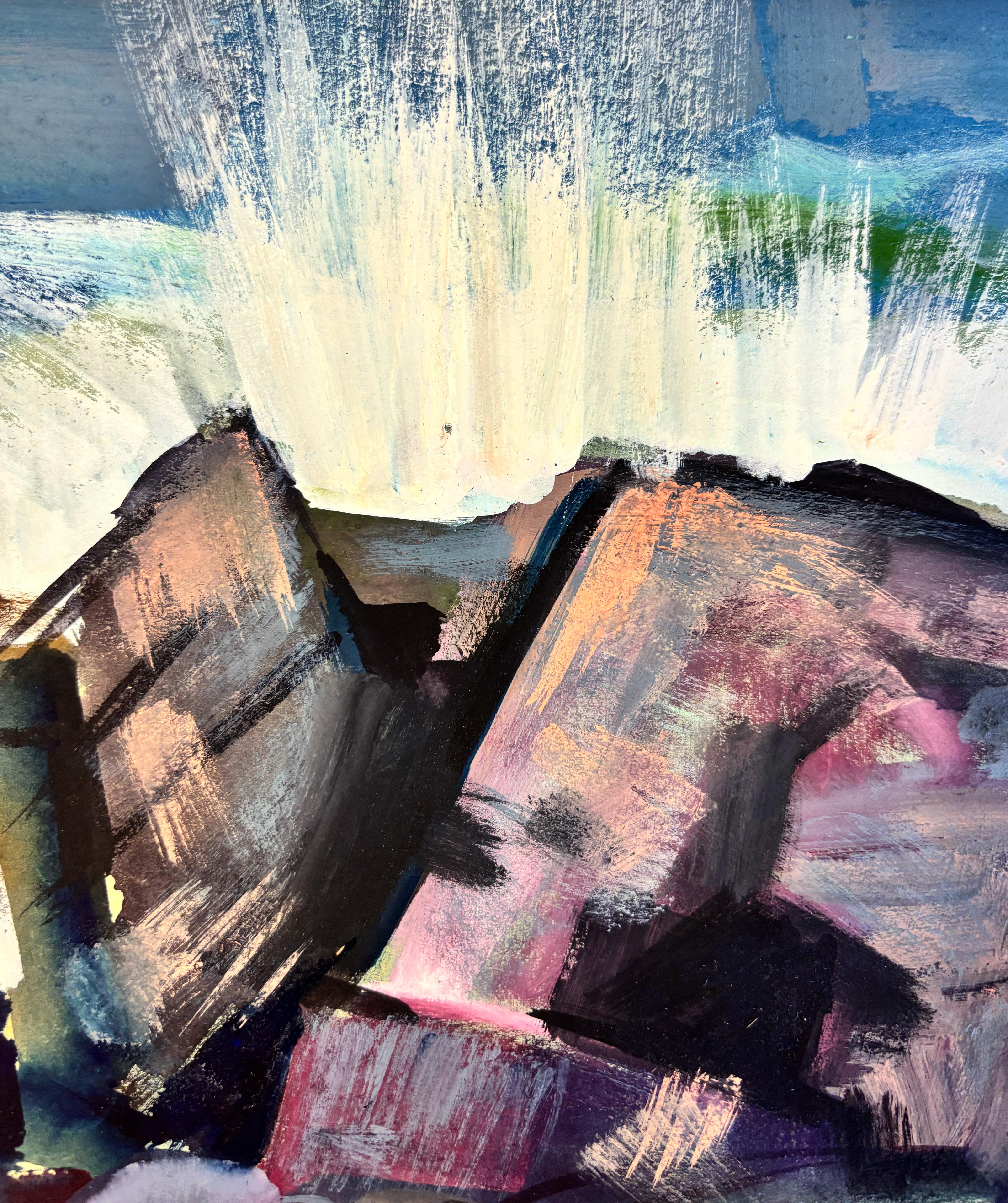 Crashing Waves Monhegan - Art by Albert Wein