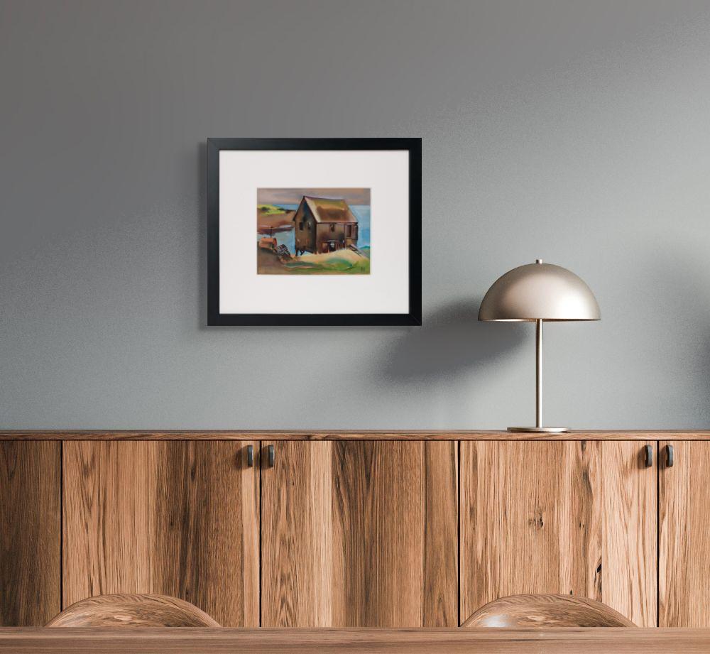 Monhegan House (Fischerhütte) (Amerikanische Moderne), Art, von Albert Wein