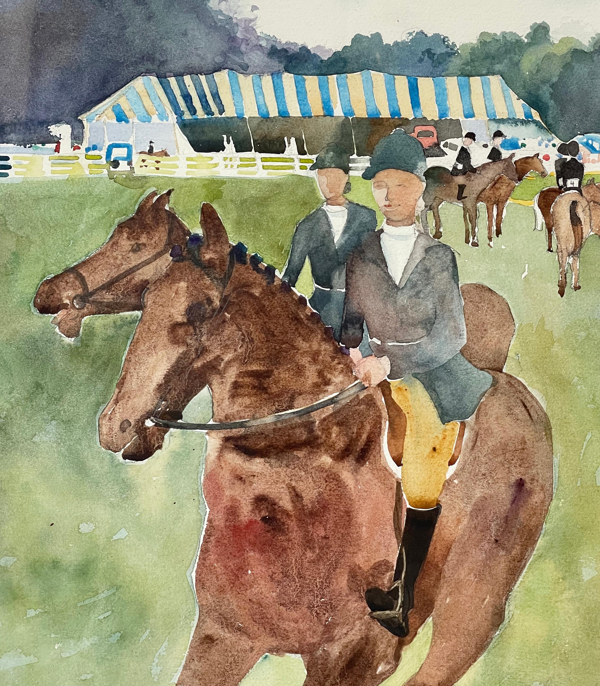 Wilton Riding Club-Pferd-Veranstaltung (Amerikanischer Realismus), Art, von Tufts Davis