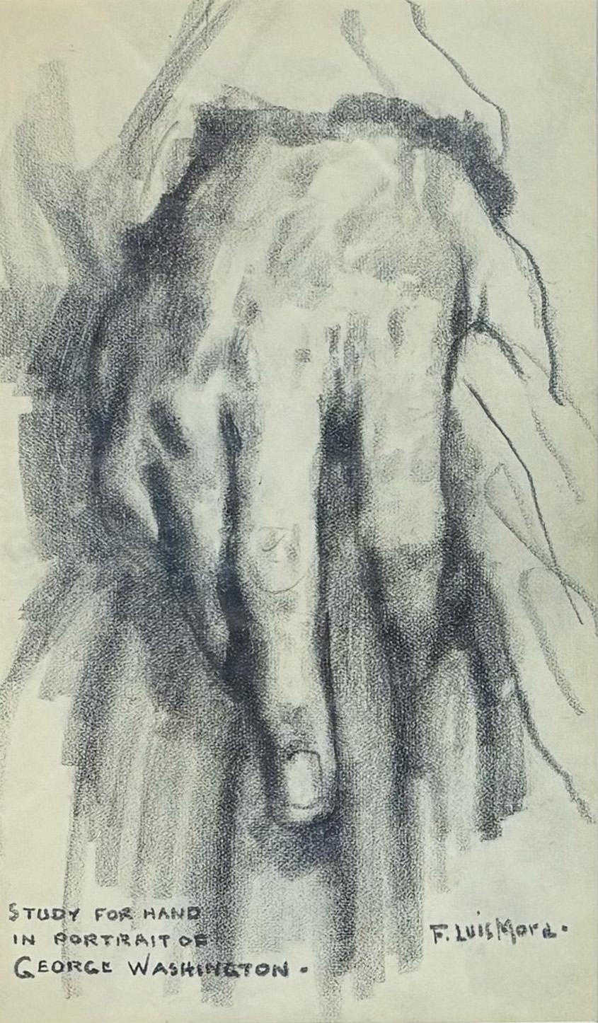 George Washington Hand Studies, Mount Vernon - Brown Still-Life by Francis Luis Mora