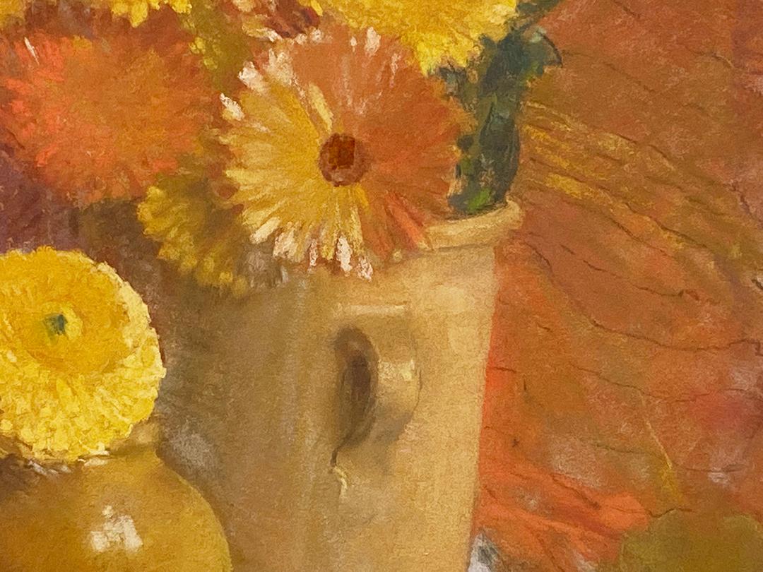 Caléndulas, bodegón floral en clave Naranja en venta 2