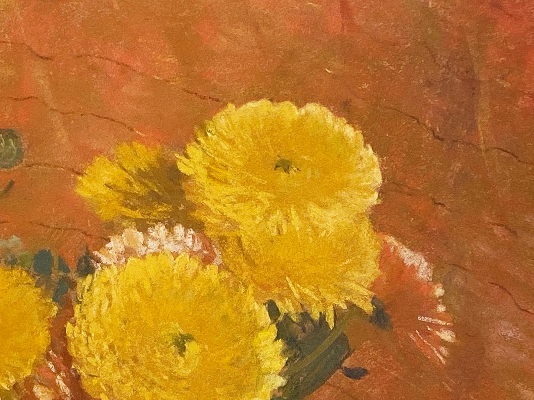 Caléndulas, bodegón floral en clave Naranja en venta 1