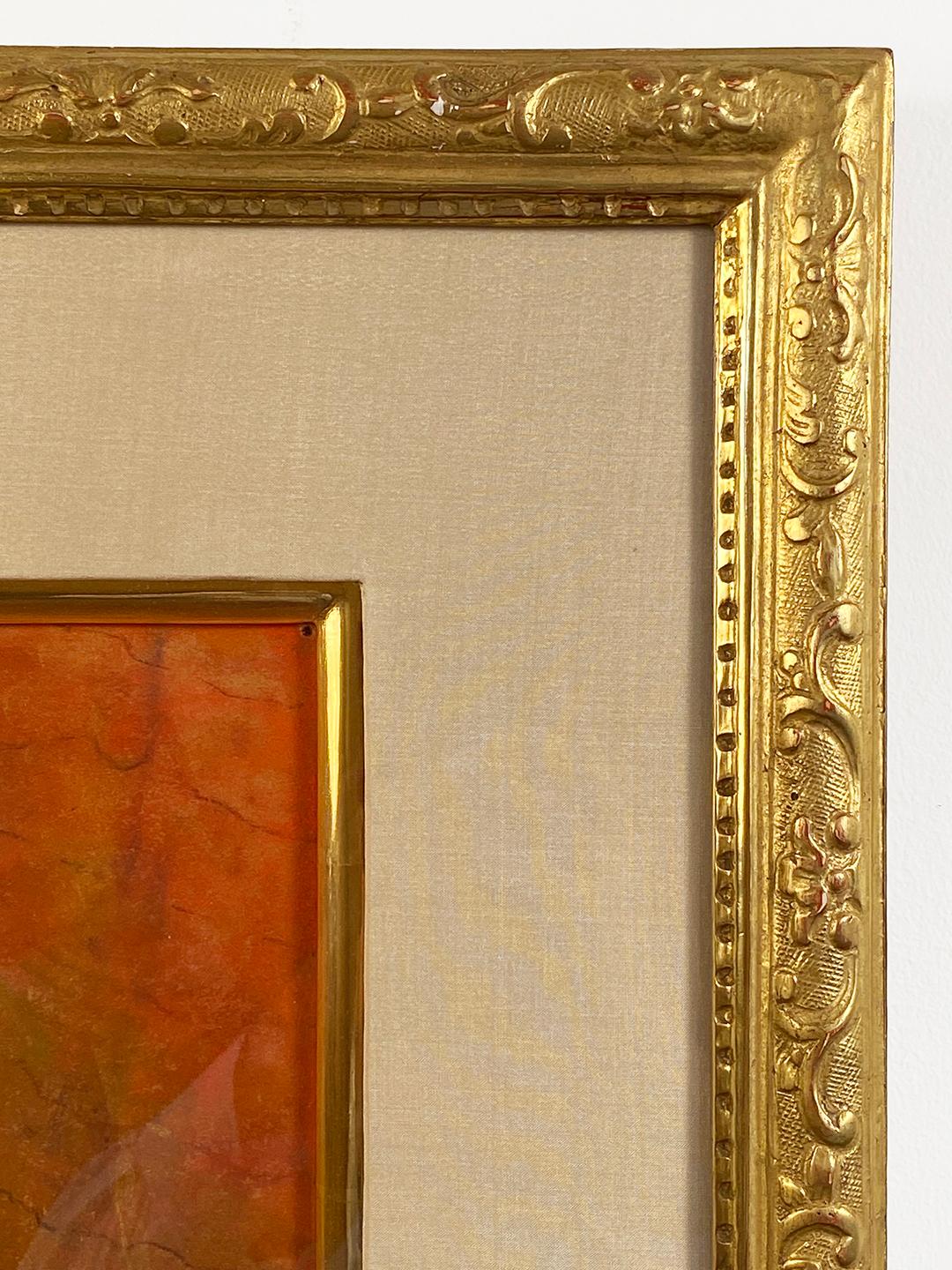 Caléndulas, bodegón floral en clave Naranja en venta 4