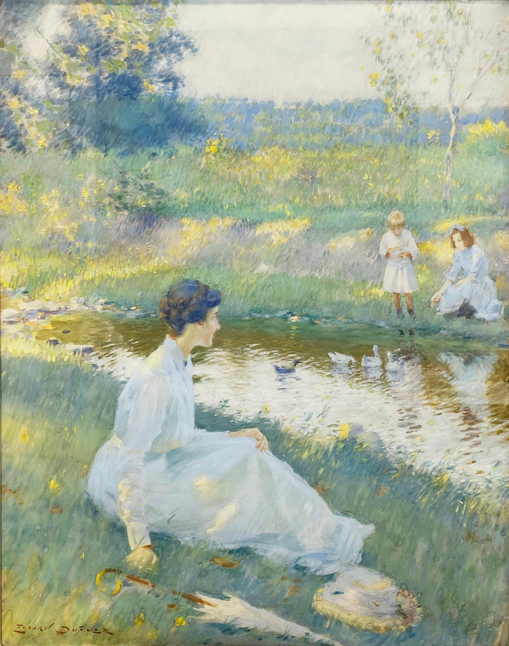 Sommertage Impressionist – Art von Edward Dufner