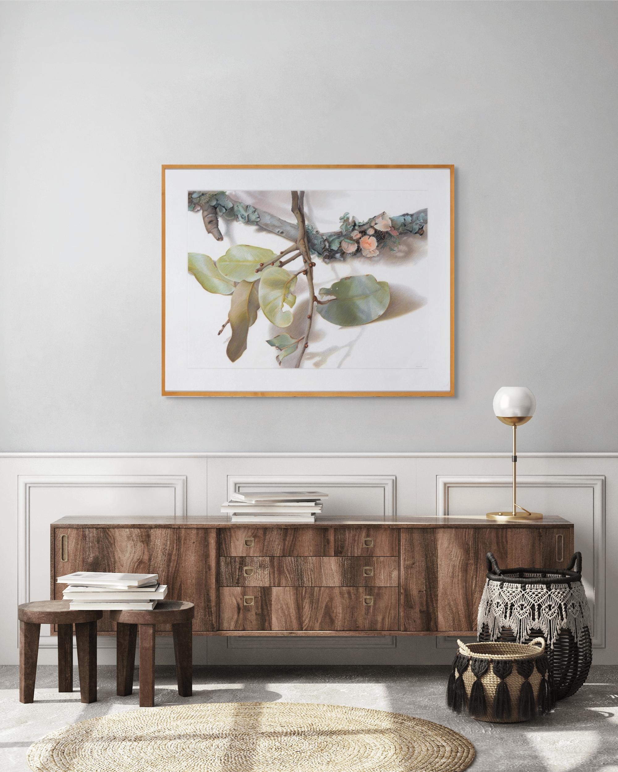 Blätter und Zweige, Nature-Studie (Amerikanischer Realismus), Art, von Mary Ann Currier