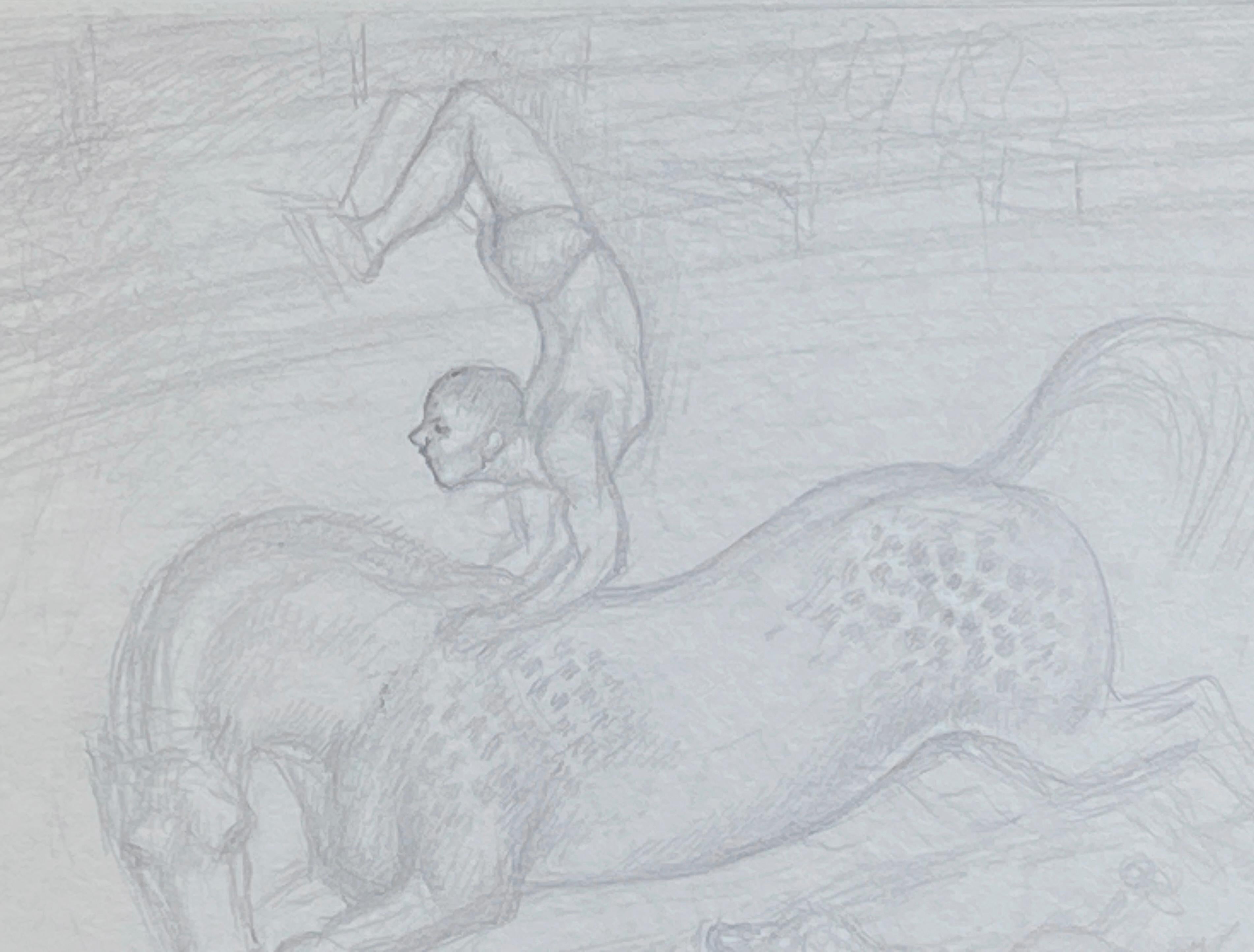Circus Rider, Acrobat - American Realist Art by Simka Simkhovitch