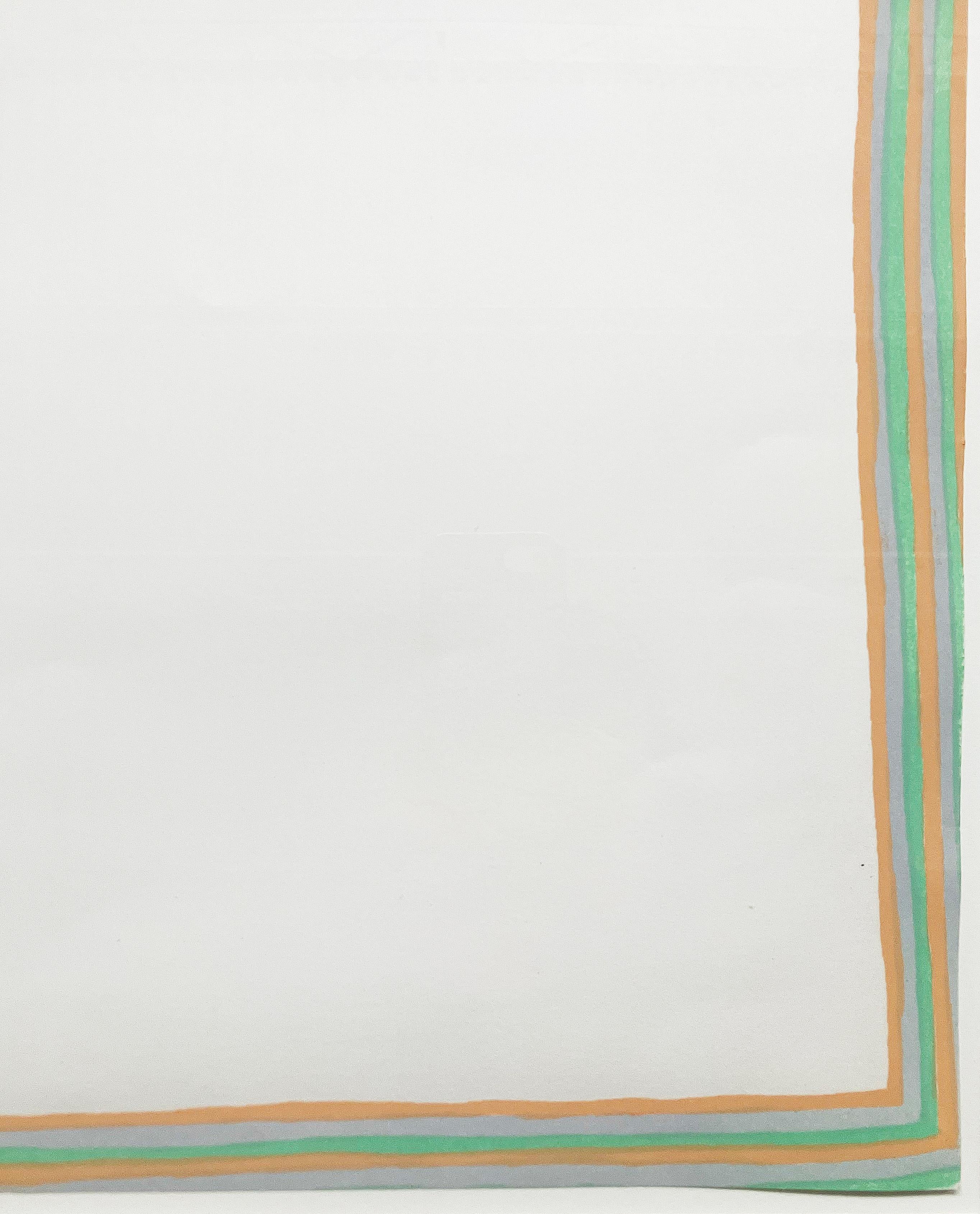 Meandering Print Serie, Druckserie (Beige), Abstract Drawing, von Gene Davis