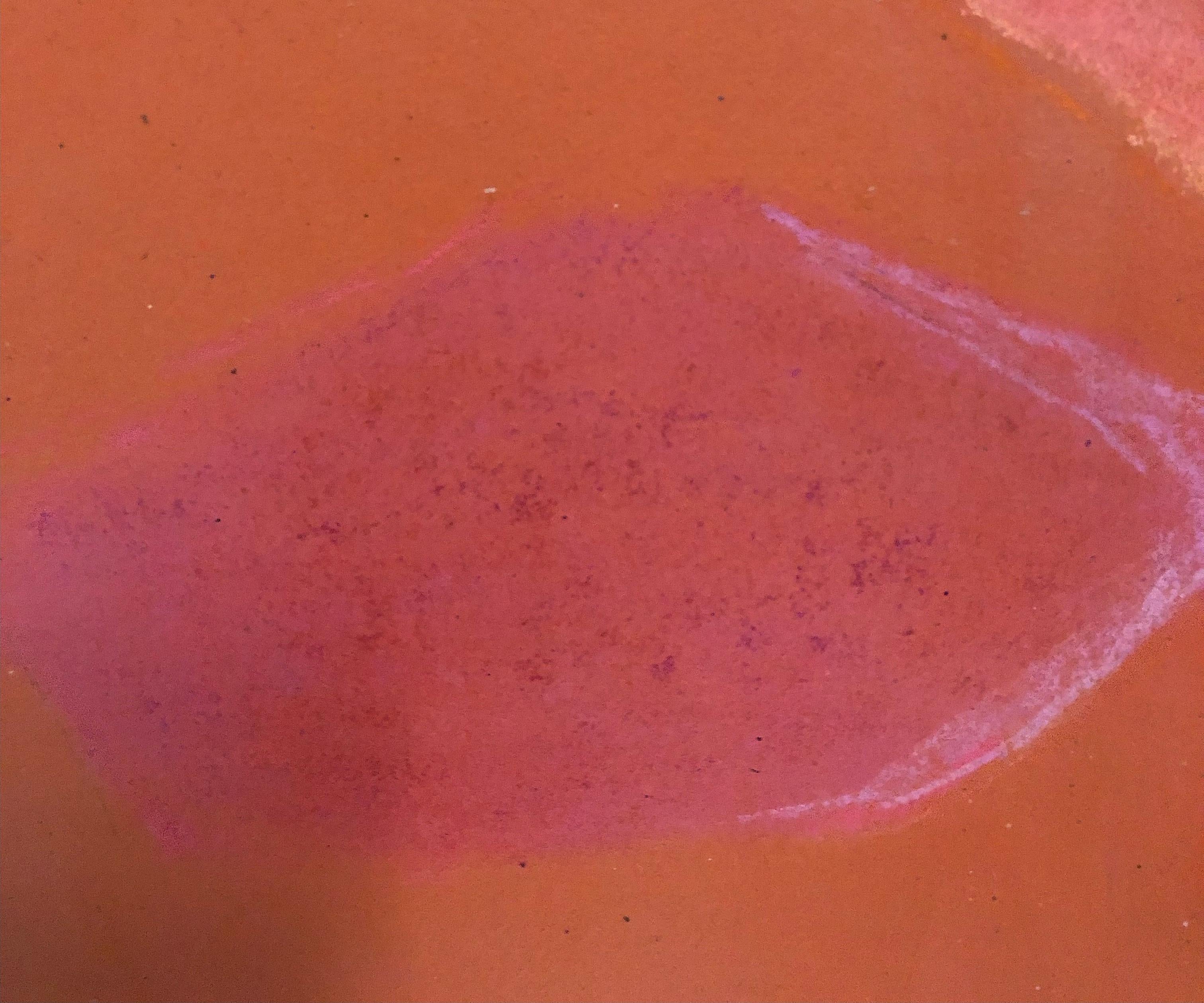 Questo Vicente ha una luminosità di colore simile a quella di un Mark Rothko.  Vicente ha esplorato idee parallele a Rothko e ad altri dell'epoca dell'espressionismo astratto e dei campi di colore.  Il pastello conferisce a quest'opera una