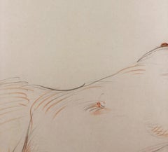 Nu Endormi; Reclining Nude drawing