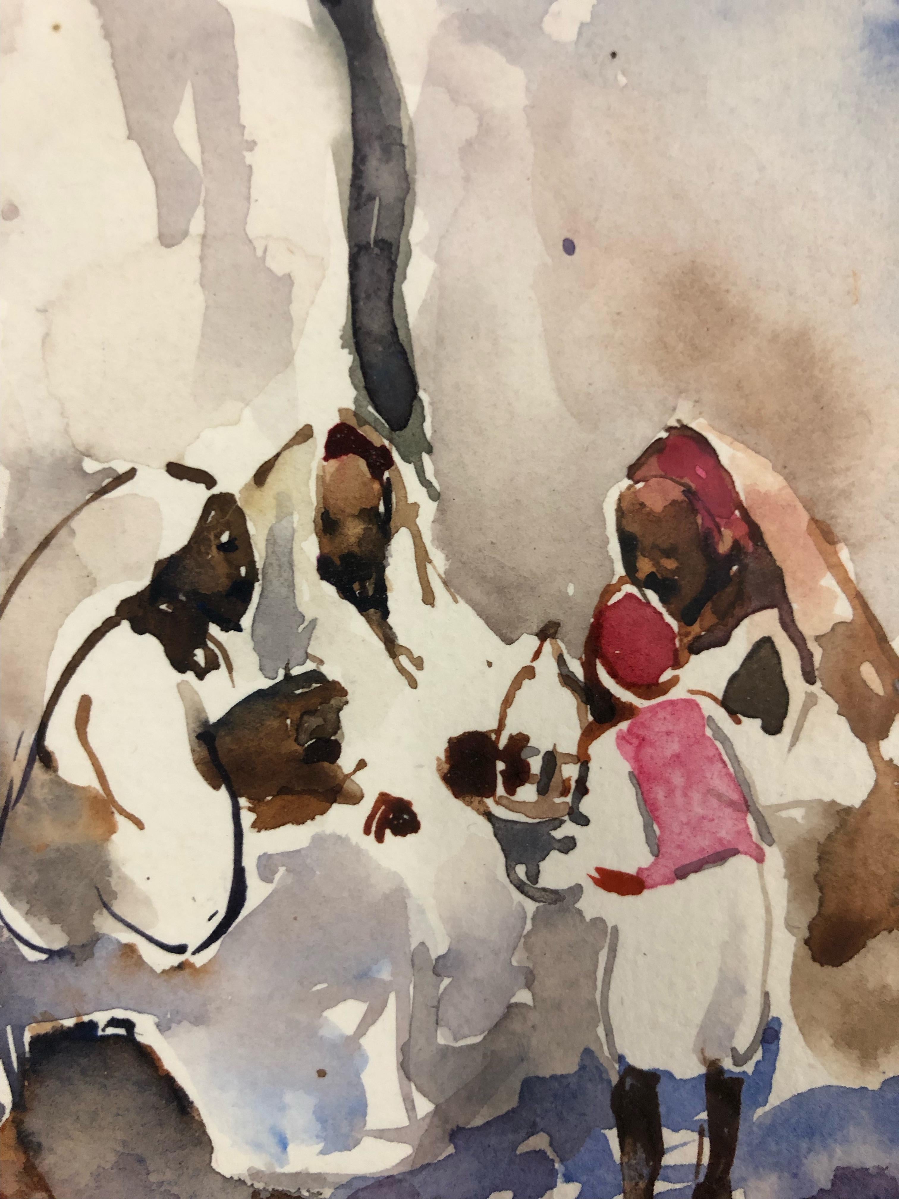 Gathering, North Africa  - Art by Martha Walter