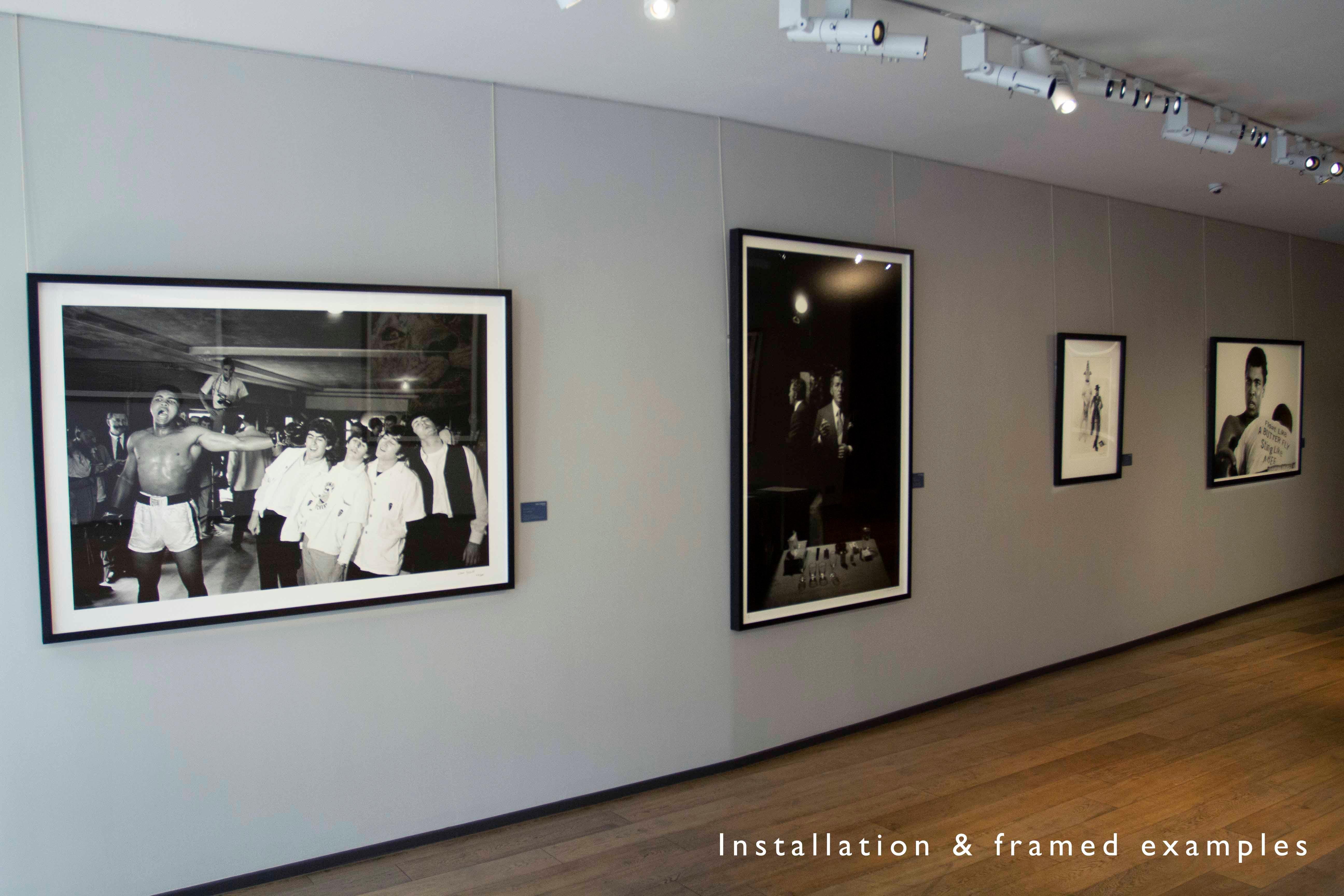 Ali Smith vs The Beatles - Chris Smith, bianco e nero, Muhammad Ali, Beatles, 50x92 in in vendita 2
