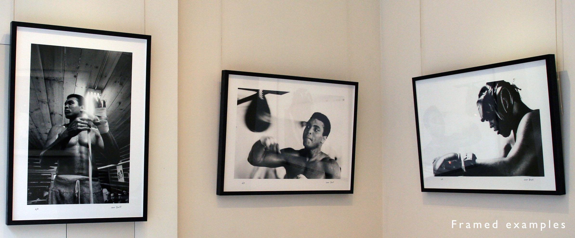 Hard at the Gym - Chris Smith, Muhammad Ali, boxing, black and white, 20x30 in For Sale 1