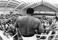 Ali Addresses Fans - Chris Smith, Muhammad Ali, boxing, black & white, 20x30 in
