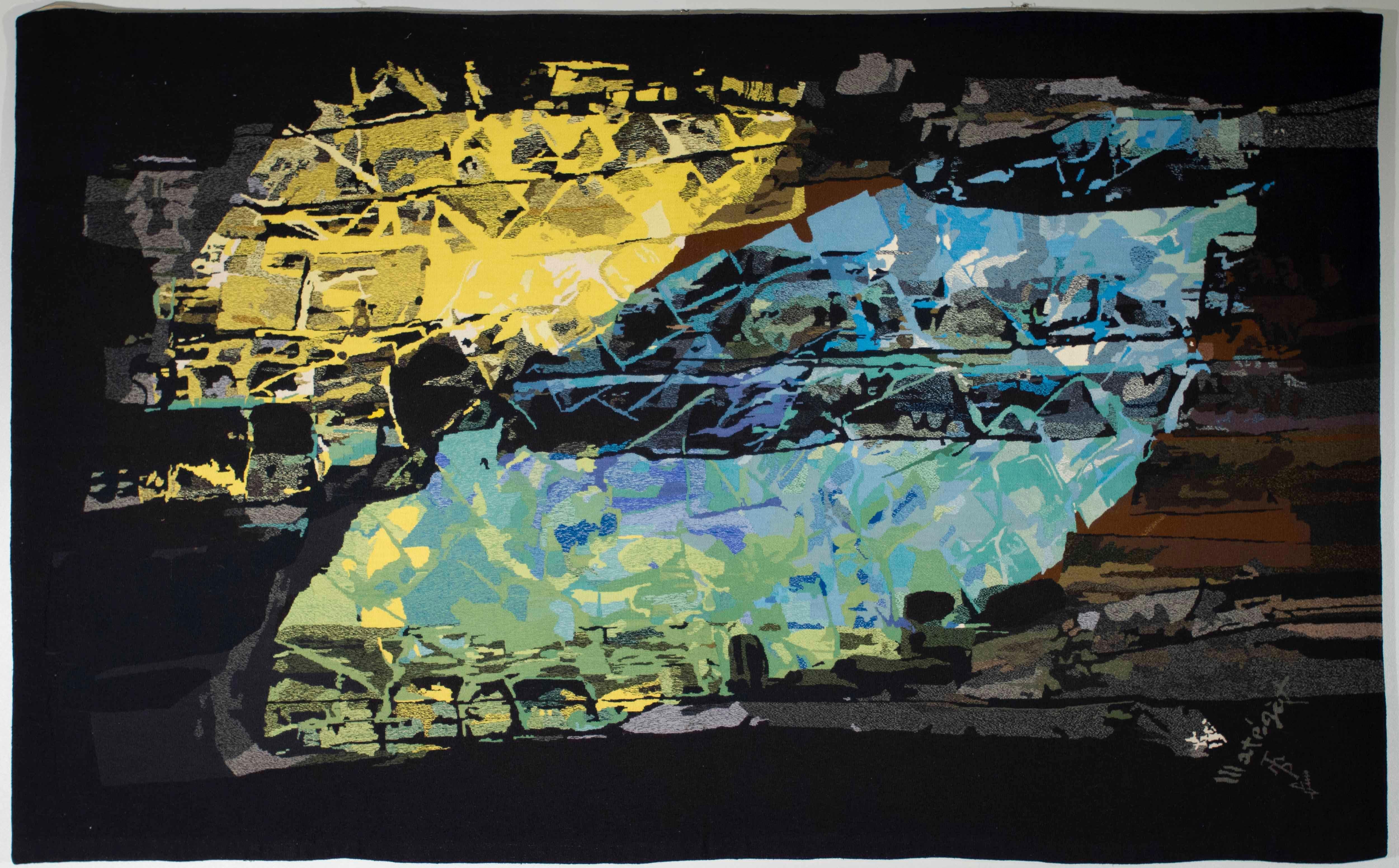 Mathieu Matégot - Oberon, tapestry, french, modern, abstract, wool, design
